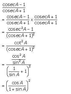 Selina Concise Mathematics Class 10 ICSE Solutions Trigonometrical Identities image - 63