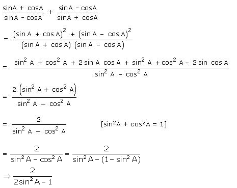 Selina Concise Mathematics Class 10 ICSE Solutions Trigonometrical Identities image - 90