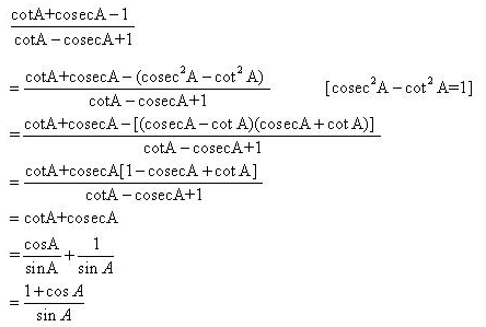 Selina Concise Mathematics Class 10 ICSE Solutions Trigonometrical Identities image - 92