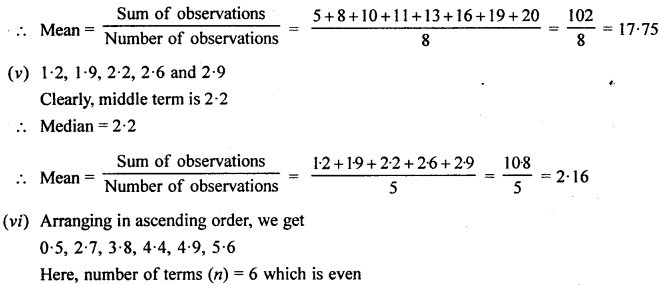 Selina Concise Mathematics Class 6 ICSE Solutions Chapter 34 Mean and Median image - 13