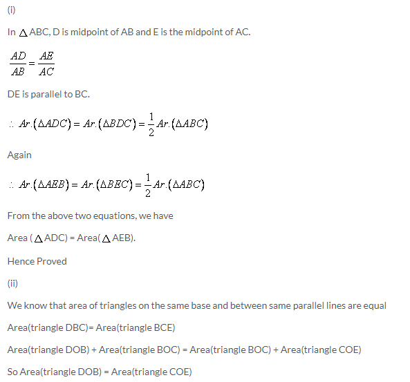 Selina Concise Mathematics Class 9 ICSE Solutions Area Theorems [Proof and Use] image -11