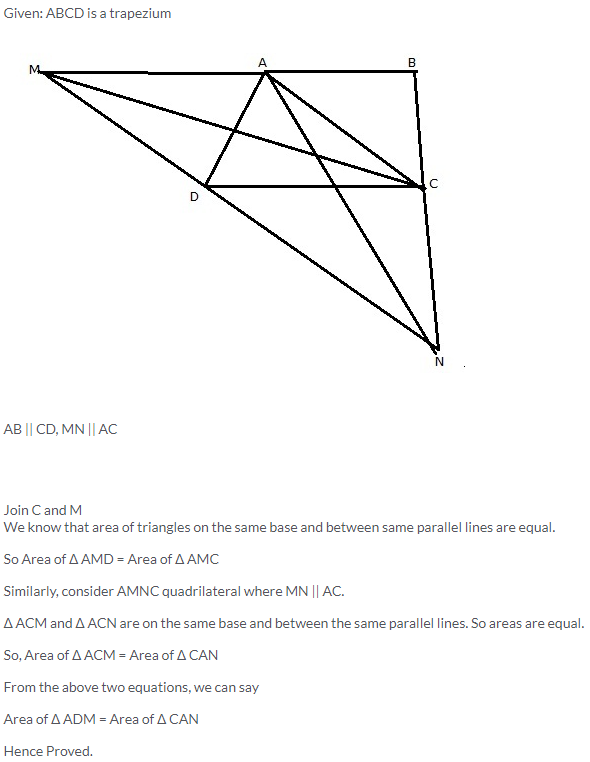 Selina Concise Mathematics Class 9 ICSE Solutions Area Theorems [Proof and Use] image -15