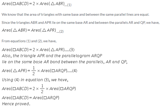 Selina Concise Mathematics Class 9 ICSE Solutions Area Theorems [Proof and Use] image -16