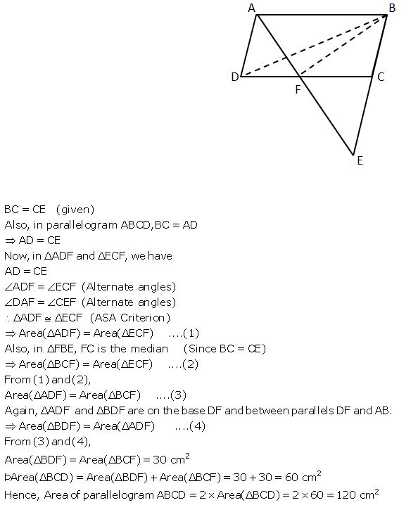 Selina Concise Mathematics Class 9 ICSE Solutions Area Theorems [Proof and Use] image -25