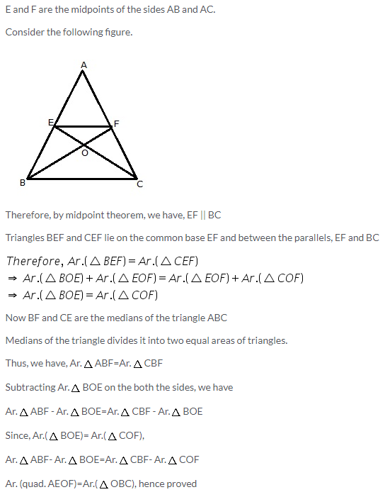 Selina Concise Mathematics Class 9 ICSE Solutions Area Theorems [Proof and Use] image -30