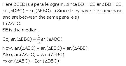 Selina Concise Mathematics Class 9 ICSE Solutions Area Theorems [Proof and Use] image -40