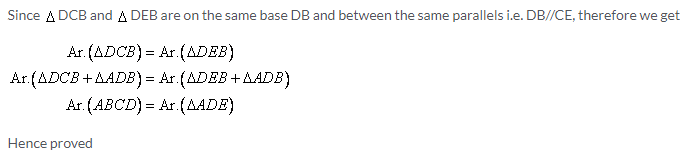 Selina Concise Mathematics Class 9 ICSE Solutions Area Theorems [Proof and Use] image -6