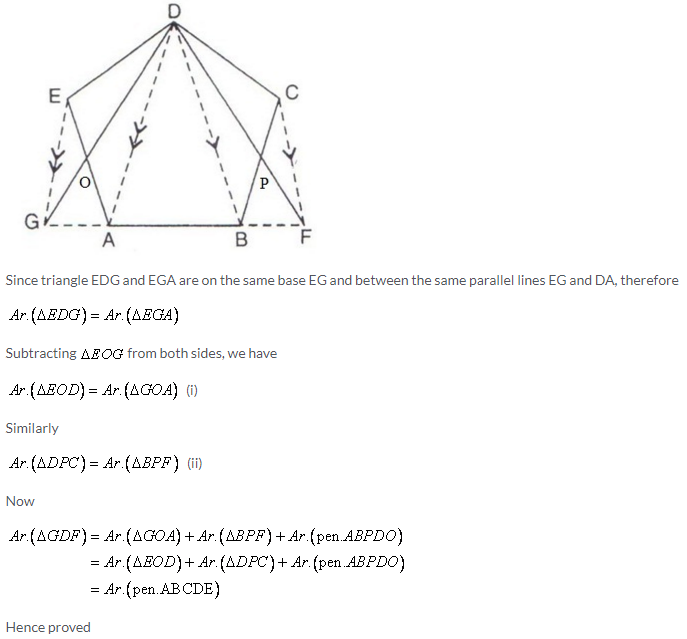 Selina Concise Mathematics Class 9 ICSE Solutions Area Theorems [Proof and Use] image -8