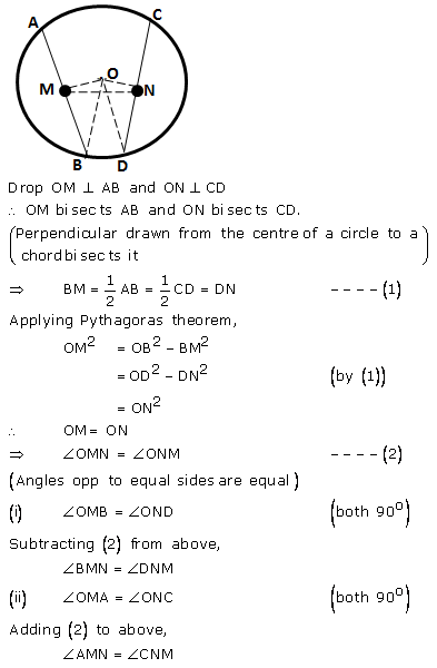 Selina Concise Mathematics Class 9 ICSE Solutions Circle image - 13