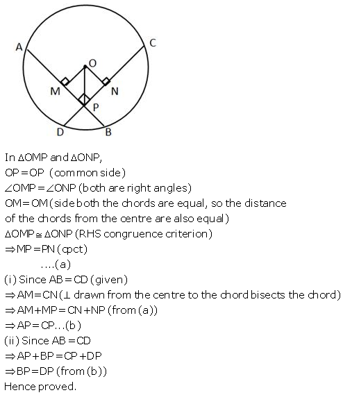 Selina Concise Mathematics Class 9 ICSE Solutions Circle image - 35