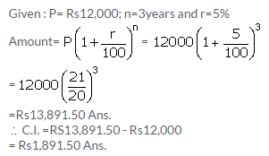 Selina Concise Mathematics Class 9 ICSE Solutions Compound Interest (Using Formula) 1