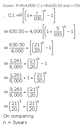 Selina Concise Mathematics Class 9 ICSE Solutions Compound Interest (Using Formula) 14