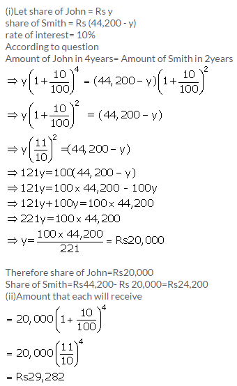 Selina Concise Mathematics Class 9 ICSE Solutions Compound Interest (Using Formula) 16