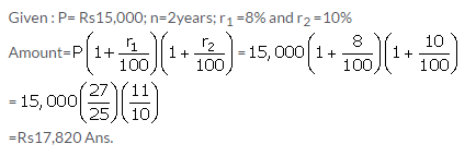 Selina Concise Mathematics Class 9 ICSE Solutions Compound Interest (Using Formula) 2