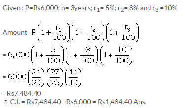 Selina Concise Mathematics Class 9 ICSE Solutions Compound Interest (Using Formula) 3