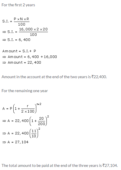 Selina Concise Mathematics Class 9 ICSE Solutions Compound Interest (Using Formula) 32