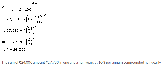 Selina Concise Mathematics Class 9 ICSE Solutions Compound Interest (Using Formula) 33