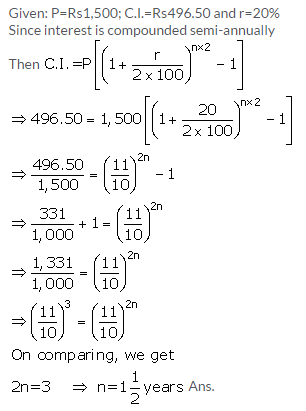 Selina Concise Mathematics Class 9 ICSE Solutions Compound Interest (Using Formula) 36