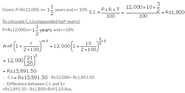 Selina Concise Mathematics Class 9 ICSE Solutions Compound Interest (Using Formula) 39