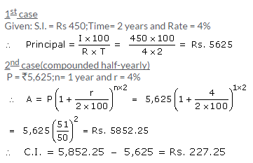 Selina Concise Mathematics Class 9 ICSE Solutions Compound Interest (Using Formula) 50