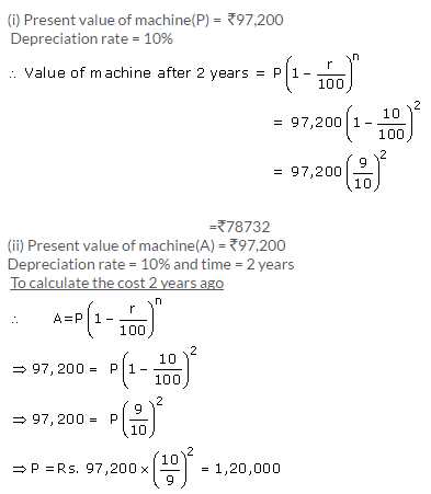 Selina Concise Mathematics Class 9 ICSE Solutions Compound Interest (Using Formula) 52