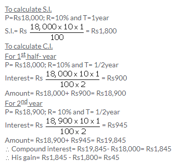 Selina Concise Mathematics Class 9 ICSE Solutions Compound Interest (Without using formula) 11