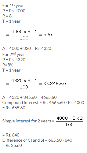 Selina Concise Mathematics Class 9 ICSE Solutions Compound Interest (Without using formula) 13