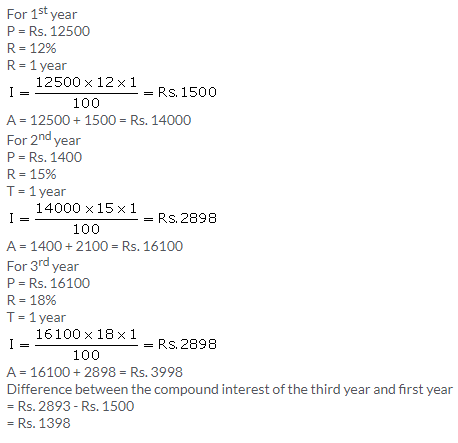 Selina Concise Mathematics Class 9 ICSE Solutions Compound Interest (Without using formula) 14