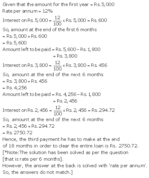 Selina Concise Mathematics Class 9 ICSE Solutions Compound Interest (Without using formula) 16