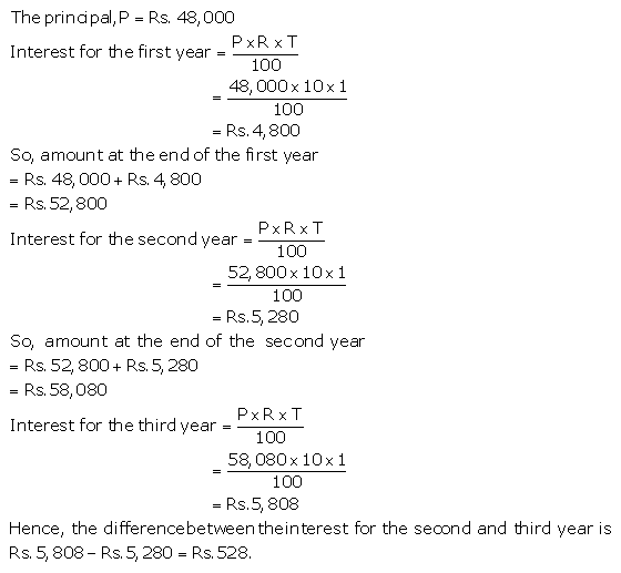 Selina Concise Mathematics Class 9 ICSE Solutions Compound Interest (Without using formula) 21