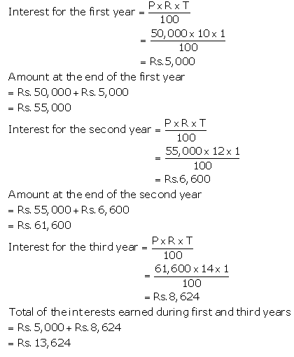 Selina Concise Mathematics Class 9 ICSE Solutions Compound Interest (Without using formula) 22