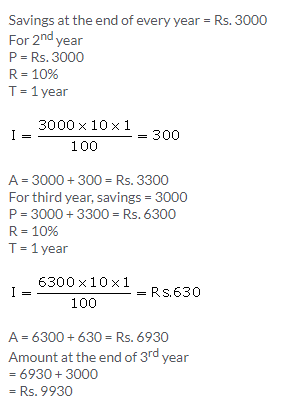 Selina Concise Mathematics Class 9 ICSE Solutions Compound Interest (Without using formula) 23