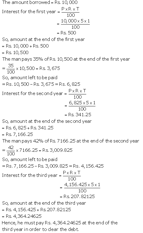 Selina Concise Mathematics Class 9 ICSE Solutions Compound Interest (Without using formula) 24