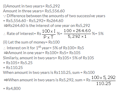 Selina Concise Mathematics Class 9 ICSE Solutions Compound Interest (Without using formula) 28