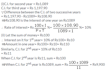 Selina Concise Mathematics Class 9 ICSE Solutions Compound Interest (Without using formula) 29