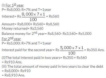 Selina Concise Mathematics Class 9 ICSE Solutions Compound Interest (Without using formula) 35