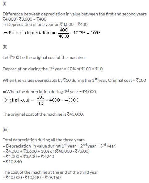 Selina Concise Mathematics Class 9 ICSE Solutions Compound Interest (Without using formula) 36