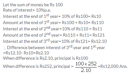 Selina Concise Mathematics Class 9 ICSE Solutions Compound Interest (Without using formula) 38