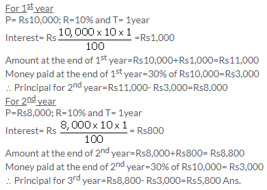 Selina Concise Mathematics Class 9 ICSE Solutions Compound Interest (Without using formula) 39