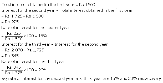 Selina Concise Mathematics Class 9 ICSE Solutions Compound Interest (Without using formula) 49