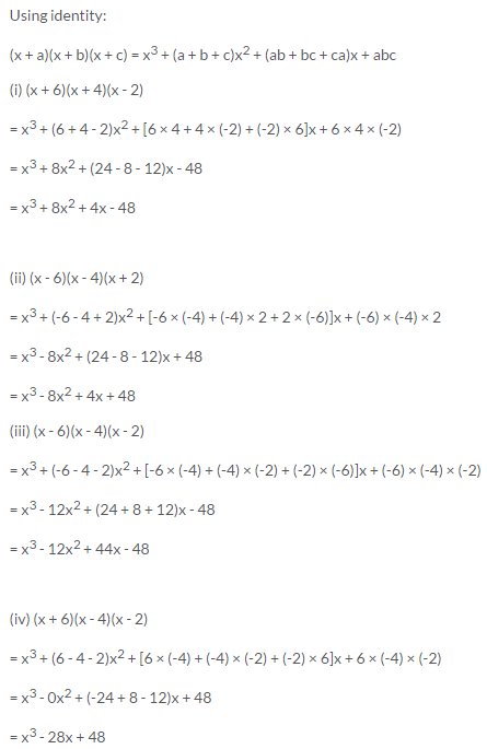 Selina Concise Mathematics Class 9 ICSE Solutions Expansions (Including Substitution) 73