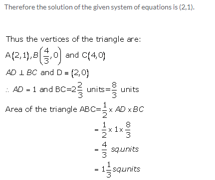 Selina Concise Mathematics Class 9 ICSE Solutions Graphical Solution (Solution of Simultaneous Linear Equations, Graphically) image - 60