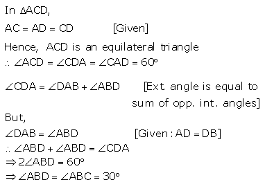 Selina Concise Mathematics Class 9 ICSE Solutions Isosceles Triangles 13