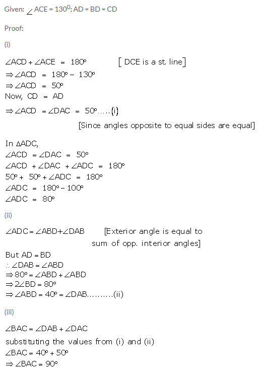 Selina Concise Mathematics Class 9 ICSE Solutions Isosceles Triangles 2