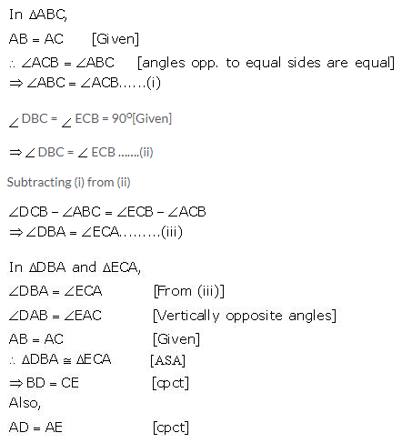 Selina Concise Mathematics Class 9 ICSE Solutions Isosceles Triangles 28