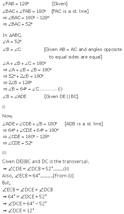 Selina Concise Mathematics Class 9 ICSE Solutions Isosceles Triangles 3