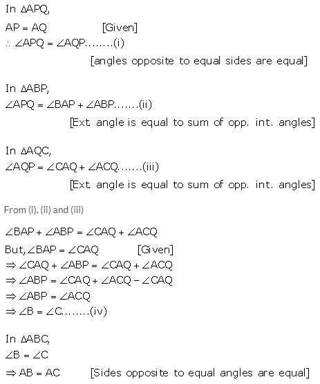 Selina Concise Mathematics Class 9 ICSE Solutions Isosceles Triangles 33