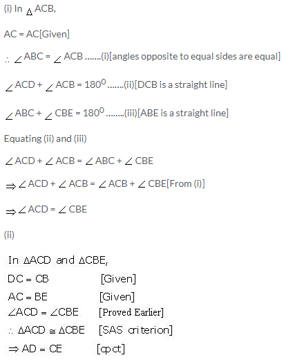 Selina Concise Mathematics Class 9 ICSE Solutions Isosceles Triangles 41