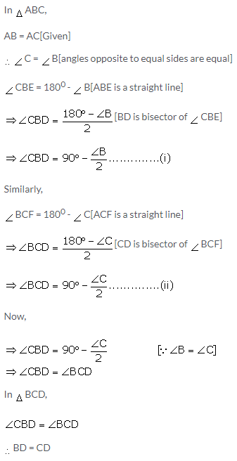 Selina Concise Mathematics Class 9 ICSE Solutions Isosceles Triangles 43