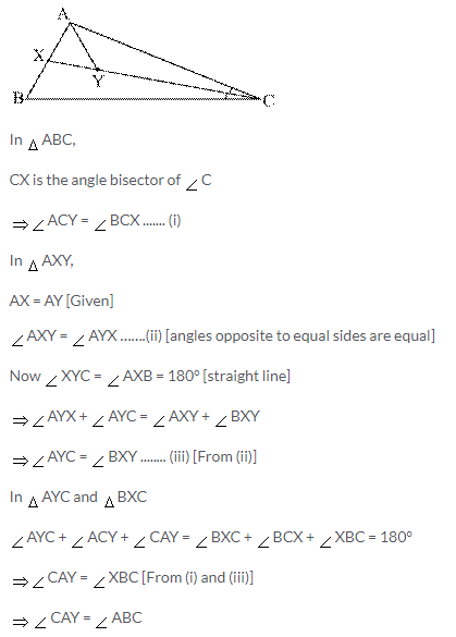 Selina Concise Mathematics Class 9 ICSE Solutions Isosceles Triangles 45